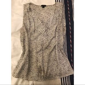 Ann Taylor Polka Dot Sleeveless Blouse